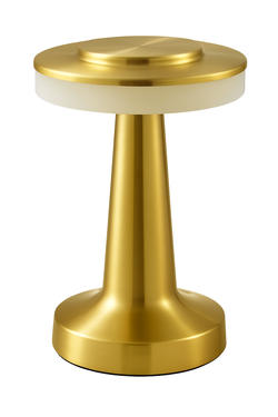 Contemporary Gold LED Table Lamp – Brushed Metal Finish