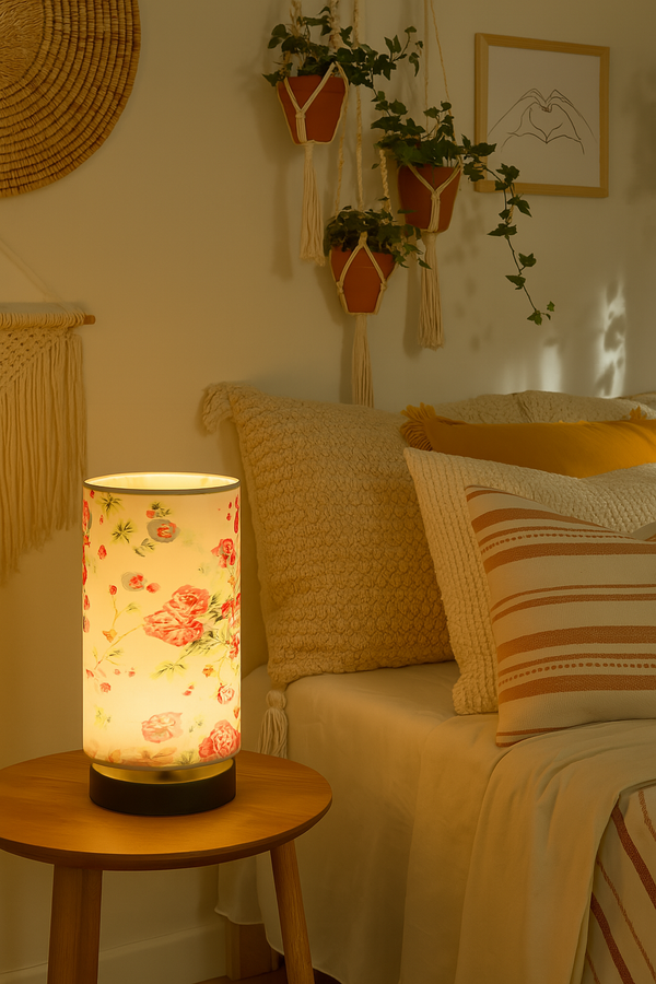 Floral Glow Boho Lamp
