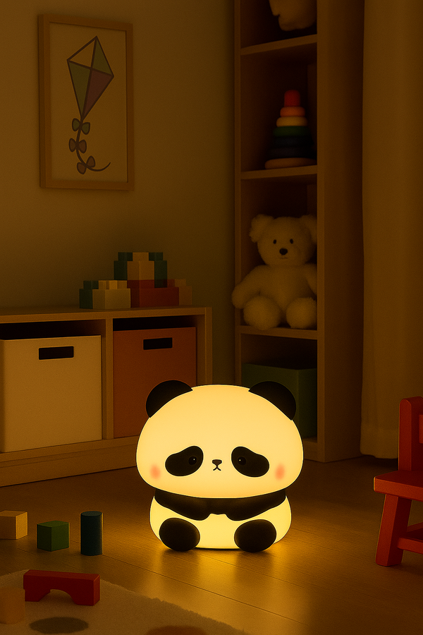 Panda Night Light – Soft Silicone LED Lamp for Kids