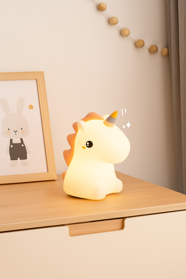 Magical Unicorn Night Light – Soft Glow Silicone Lamp for Kids