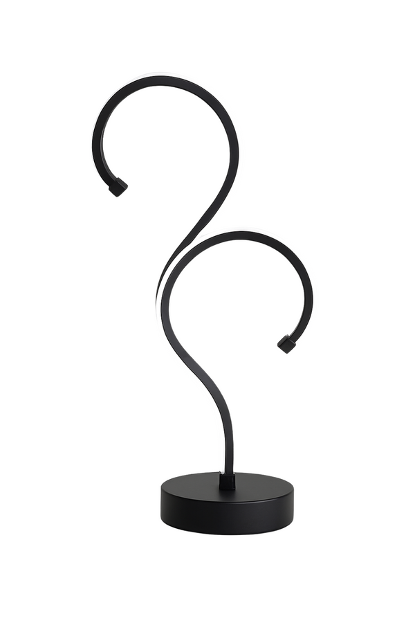 Curved LED Table Lamp – Modern Artistic Design
