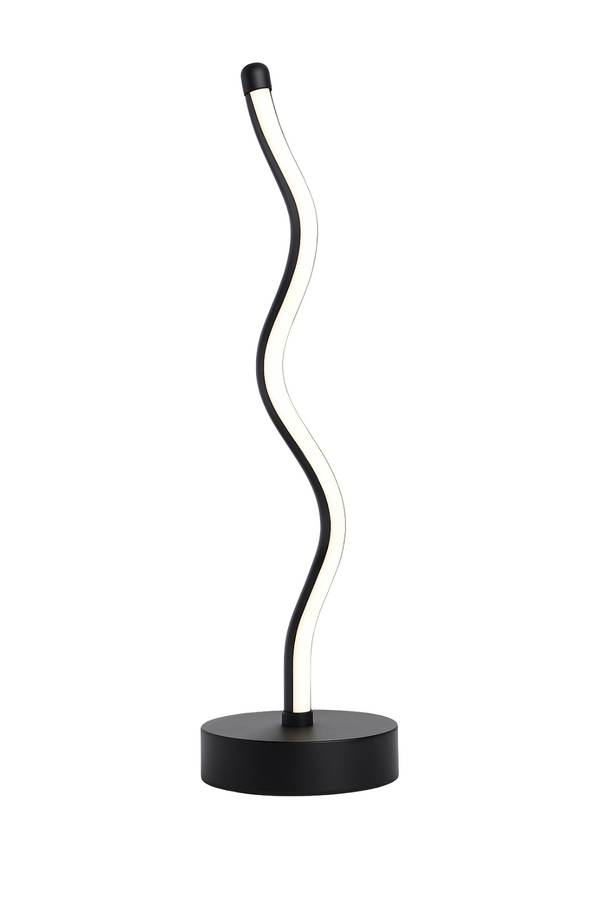 Wavy LED Table Lamp – Minimalist Fluid Design