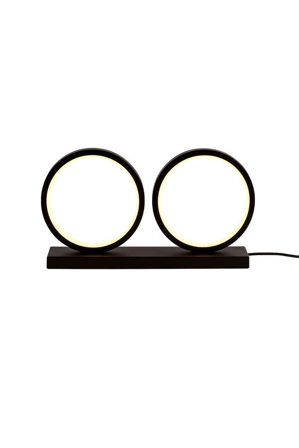 Dual Ring LED Table Lamp – Contemporary Geometric Design