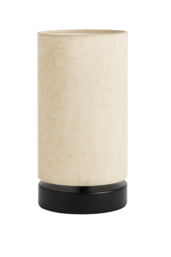 Minimalist Linen Table Lamp – Soft Glow Cylinder