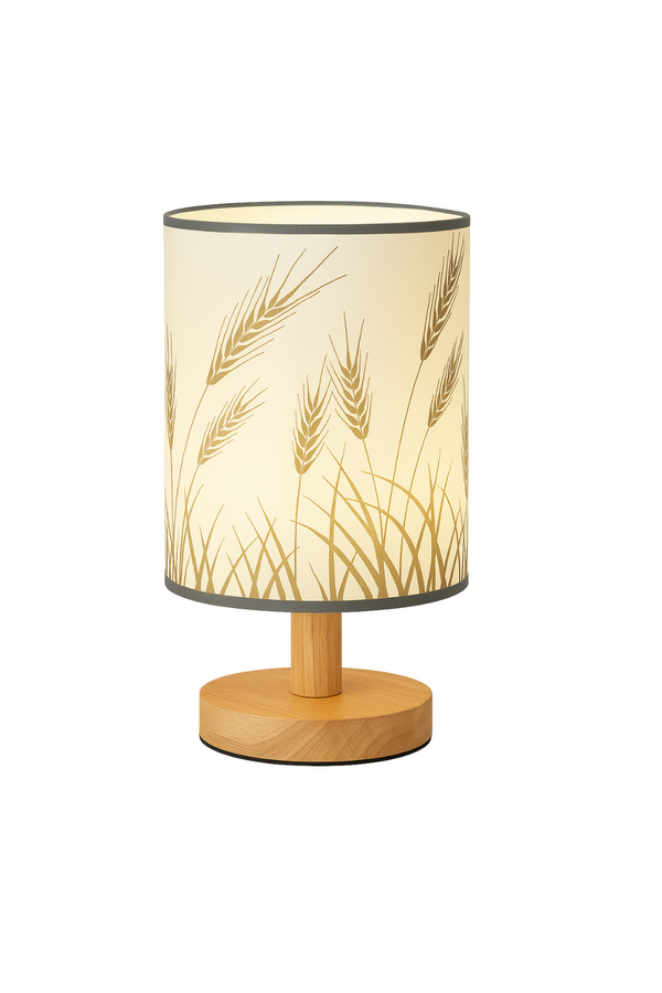 Oriental Table Lamp with Wheat Pattern