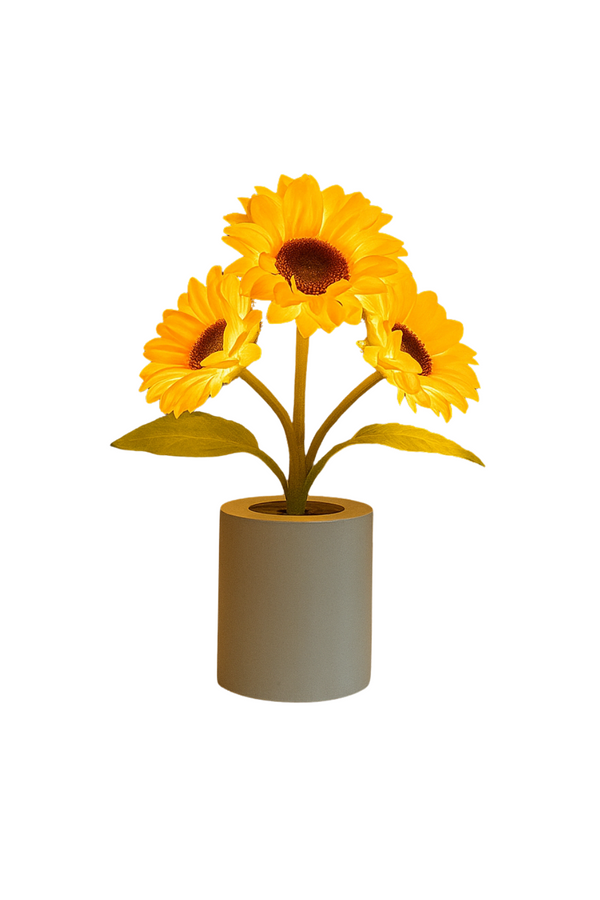 Sunflower Vase Lamp – LED Decorative Light