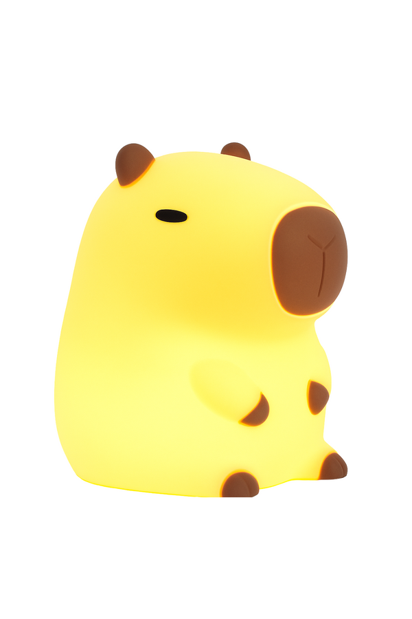 Capybara Night Light – Soft Silicone Kids Lamp