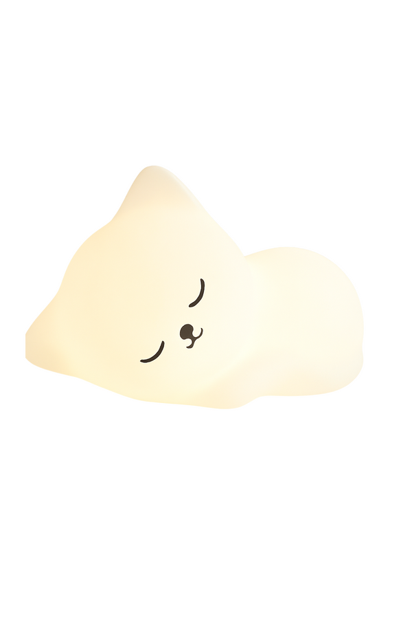 Cozy Cat Night Light – Soft Silicone LED Lamp for Kids & Nurseries