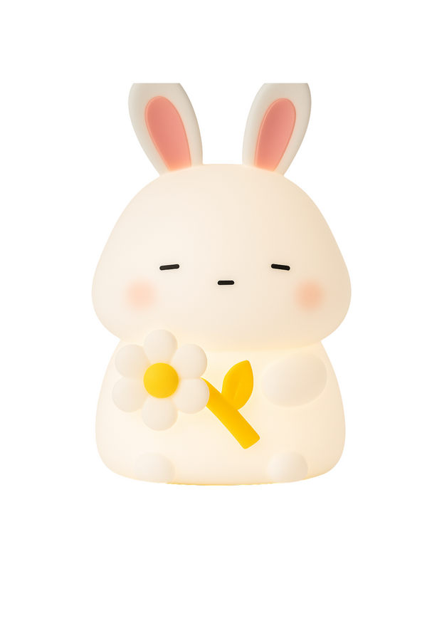 Bunny Flower Night Light – Soft Glow LED Lamp for Kids' Playrooms