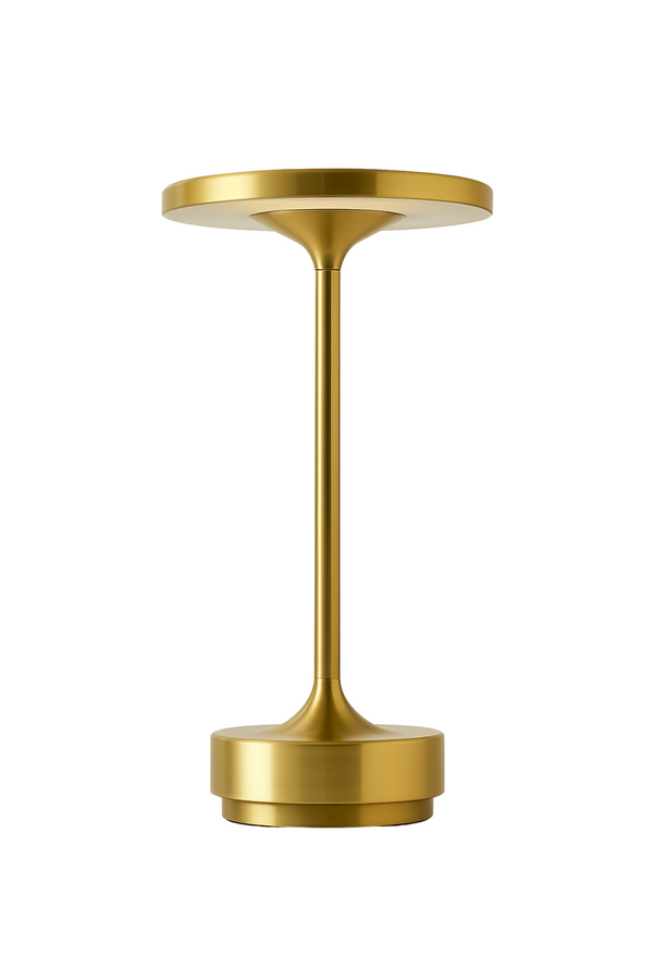 Sleek Brass LED Table Lamp – Minimalist and Functional Design