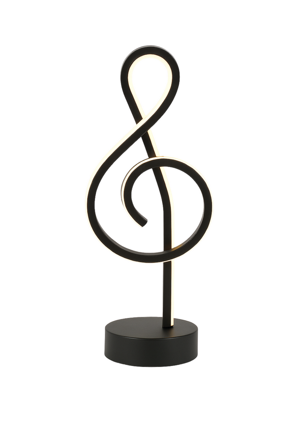 Treble Clef LED Table Lamp – Musical Modern Design